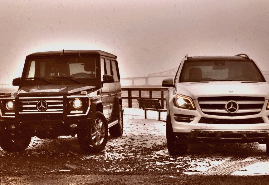 Mercedes-Benz SUVs in Snow