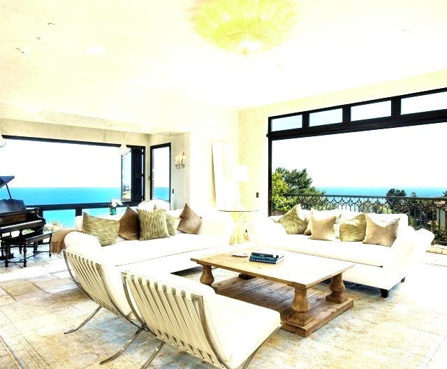 Beautiful Living Room with Beachfront View