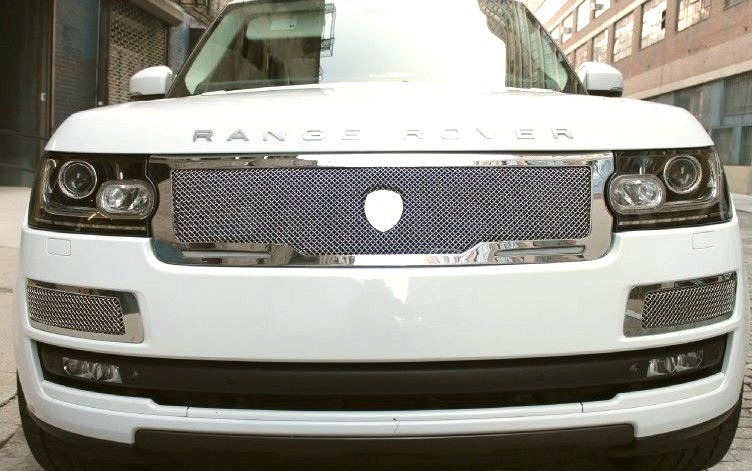 White Range Rover Grill