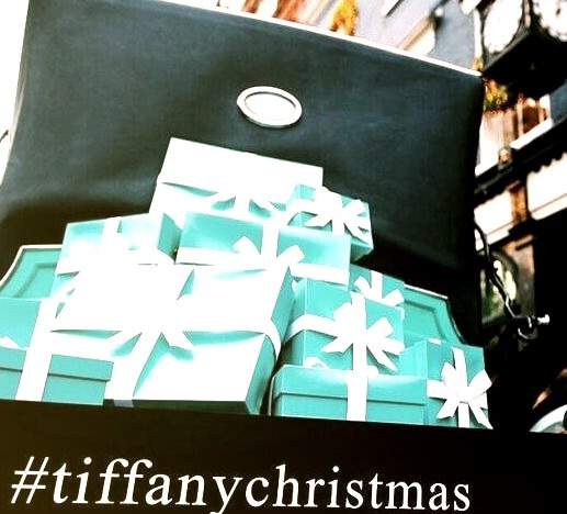 Tiffany Carriage in London Holding Presents